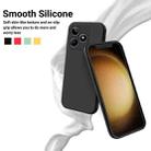 For Realme C51s Pure Color Liquid Silicone Shockproof Phone Case(Black) - 3