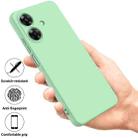 For Realme Note 60 Pure Color Liquid Silicone Shockproof Phone Case(Green) - 2