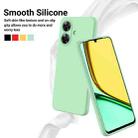 For Realme Note 60 Pure Color Liquid Silicone Shockproof Phone Case(Green) - 3