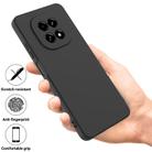 For Realme C63 5G / V60 5G Pure Color Liquid Silicone Shockproof Phone Case(Black) - 2