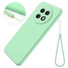 For Realme P1 Speed Pure Color Liquid Silicone Shockproof Phone Case(Green) - 2