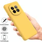 For Realme P2 Pro Pure Color Liquid Silicone Shockproof Phone Case(Yellow) - 2
