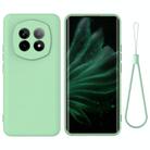 For Realme P2 Pro Pure Color Liquid Silicone Shockproof Phone Case(Green) - 1