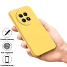 For Realme 14 Pro Lite Pure Color Liquid Silicone Shockproof Phone Case(Yellow) - 2