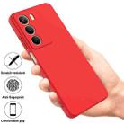For Realm V70 / V70s 5G Pure Color Liquid Silicone Shockproof Phone Case(Red) - 2