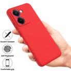 For Realme P3 Ultra 5G Pure Color Liquid Silicone Shockproof Phone Case(Red) - 2