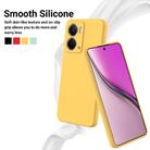 For Realme P3 5G / Narzo 80x 5G Pure Color Liquid Silicone Shockproof Phone Case(Yellow) - 3