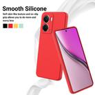 For Realme P3 5G / Narzo 80x 5G Pure Color Liquid Silicone Shockproof Phone Case(Red) - 3