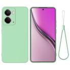 For Realme P3 5G / Narzo 80x 5G Pure Color Liquid Silicone Shockproof Phone Case(Green) - 1