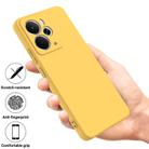 For Realme 14 / 14T 5G Pure Color Liquid Silicone Shockproof Phone Case(Yellow) - 2
