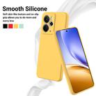 For Realme 14 / 14T 5G Pure Color Liquid Silicone Shockproof Phone Case(Yellow) - 3