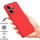 For Realme 14 / 14T 5G Pure Color Liquid Silicone Shockproof Phone Case(Red) - 2