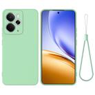 For Realme 14 / 14T 5G Pure Color Liquid Silicone Shockproof Phone Case(Green) - 1