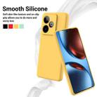 For Realme GT 7 / GT 7T 5G Solid Color Liquid Silicone Dropproof Full Coverage Phone Case(Yellow) - 3