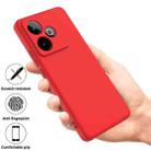 For Realme GT 7 / GT 7T 5G Solid Color Liquid Silicone Dropproof Full Coverage Phone Case(Red) - 2