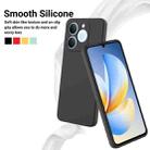 For Realme C71 4G India/Narzo 80 Lite 4G Solid Color Liquid Silicone Dropproof Full Coverage Phone Case(Black) - 3