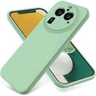 For OPPO Find X6 Pro Pure Color Liquid Silicone Shockproof Phone Case(Green) - 1
