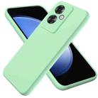 For OPPO Reno11 F / F25 Pro Pure Color Liquid Silicone Shockproof Phone Case(Green) - 1