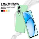 For OPPO A60 4G Pure Color Liquid Silicone Shockproof Phone Case(Green) - 3