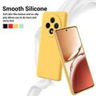 For OPPO F27 Pro / F27 Pro+ Pure Color Liquid Silicone Shockproof Phone Case(Yellow) - 3