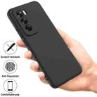 For OPPO Reno12 5G Global Pure Color Liquid Silicone Shockproof Phone Case(Black) - 2