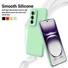 For OPPO Reno12 Pro 5G Global Pure Color Liquid Silicone Shockproof Phone Case(Green) - 3