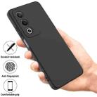 For OPPO A3 Pro 5G India Pure Color Liquid Silicone Shockproof Phone Case(Black) - 2