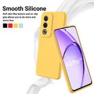 For OPPO A3 Pro 5G India Pure Color Liquid Silicone Shockproof Phone Case(Yellow) - 3