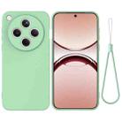 For OPPO Find X8 Pure Color Liquid Silicone Shockproof Phone Case(Green) - 1