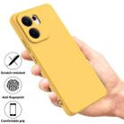 For OPPO Reno13 F 4G / 5G Pure Color Liquid Silicone Shockproof Phone Case(Yellow) - 2