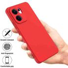 For OPPO Reno13 F 4G / 5G Pure Color Liquid Silicone Shockproof Phone Case(Red) - 2
