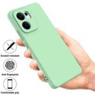 For OPPO Reno13 F 4G / 5G Pure Color Liquid Silicone Shockproof Phone Case(Green) - 2