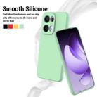 For OPPO Reno13 Pro 5G Global Pure Color Liquid Silicone Shockproof Phone Case(Green) - 3