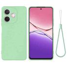 For OPPO A5 Pro 5G Solid Color Liquid Silicone Dropproof Full Coverage Phone Case(Green) - 1