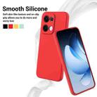 For OPPO Reno13 5G Global Pure Color Liquid Silicone Shockproof Phone Case(Red) - 3