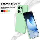 For OPPO Reno13 5G Global Pure Color Liquid Silicone Shockproof Phone Case(Green) - 3