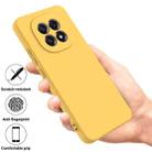 For OPPO F29 5G / A5 2025 Pure Color Liquid Silicone Shockproof Phone Case(Yellow) - 2