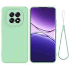 For OPPO F29 5G / A5 2025 Pure Color Liquid Silicone Shockproof Phone Case(Green) - 1
