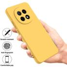 For OPPO F29 Pro 5G Pure Color Liquid Silicone Shockproof Phone Case(Yellow) - 2