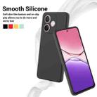 For OPPO A5 Pro 4G Pure Color Liquid Silicone Shockproof Phone Case(Black) - 3
