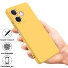 For OPPO A5 Pro 4G Pure Color Liquid Silicone Shockproof Phone Case(Yellow) - 2