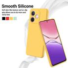 For OPPO A5 Pro 4G Pure Color Liquid Silicone Shockproof Phone Case(Yellow) - 3