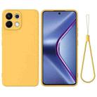 For OPPO K13 5G Solid Color Liquid Silicone Dropproof Full Coverage Phone Case(Yellow) - 1