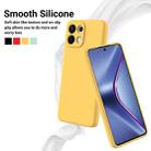 For OPPO K13 5G Solid Color Liquid Silicone Dropproof Full Coverage Phone Case(Yellow) - 3