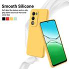 For OPPO A5 4G / 5G Global Solid Color Liquid Silicone Dropproof Full Coverage Phone Case(Yellow) - 3