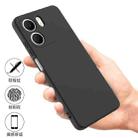 For OPPO A5x 4G / 5G Solid Color Liquid Silicone Dropproof Full Coverage Phone Case(Black) - 2
