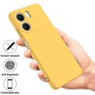 For OPPO A5x 4G / 5G Solid Color Liquid Silicone Dropproof Full Coverage Phone Case(Yellow) - 2