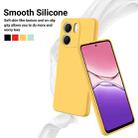 For OPPO A5x 4G / 5G Solid Color Liquid Silicone Dropproof Full Coverage Phone Case(Yellow) - 3