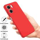 For OPPO A5x 4G / 5G Solid Color Liquid Silicone Dropproof Full Coverage Phone Case(Red) - 2