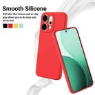 For OPPO Reno14 5G Global Solid Color Liquid Silicone Dropproof Full Coverage Phone Case(Red) - 3